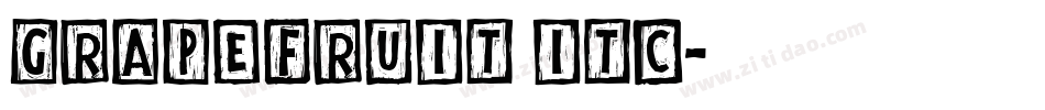 Grapefruit ITC字体转换